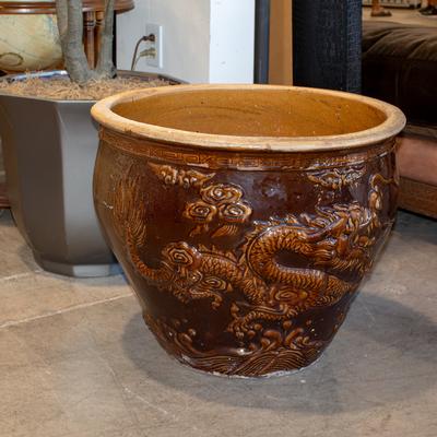 Vintage Chinese Glazed Dragon Plater