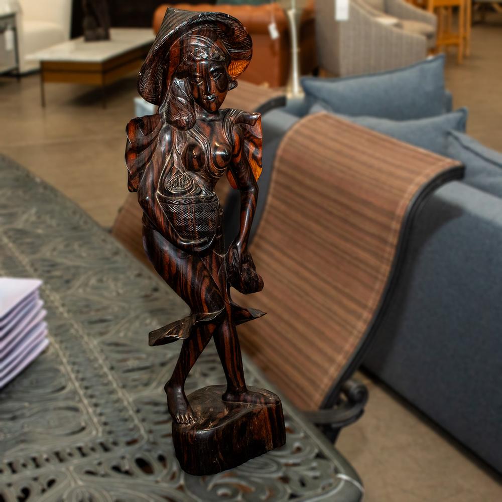 Carve Balinese Woman Sculpture