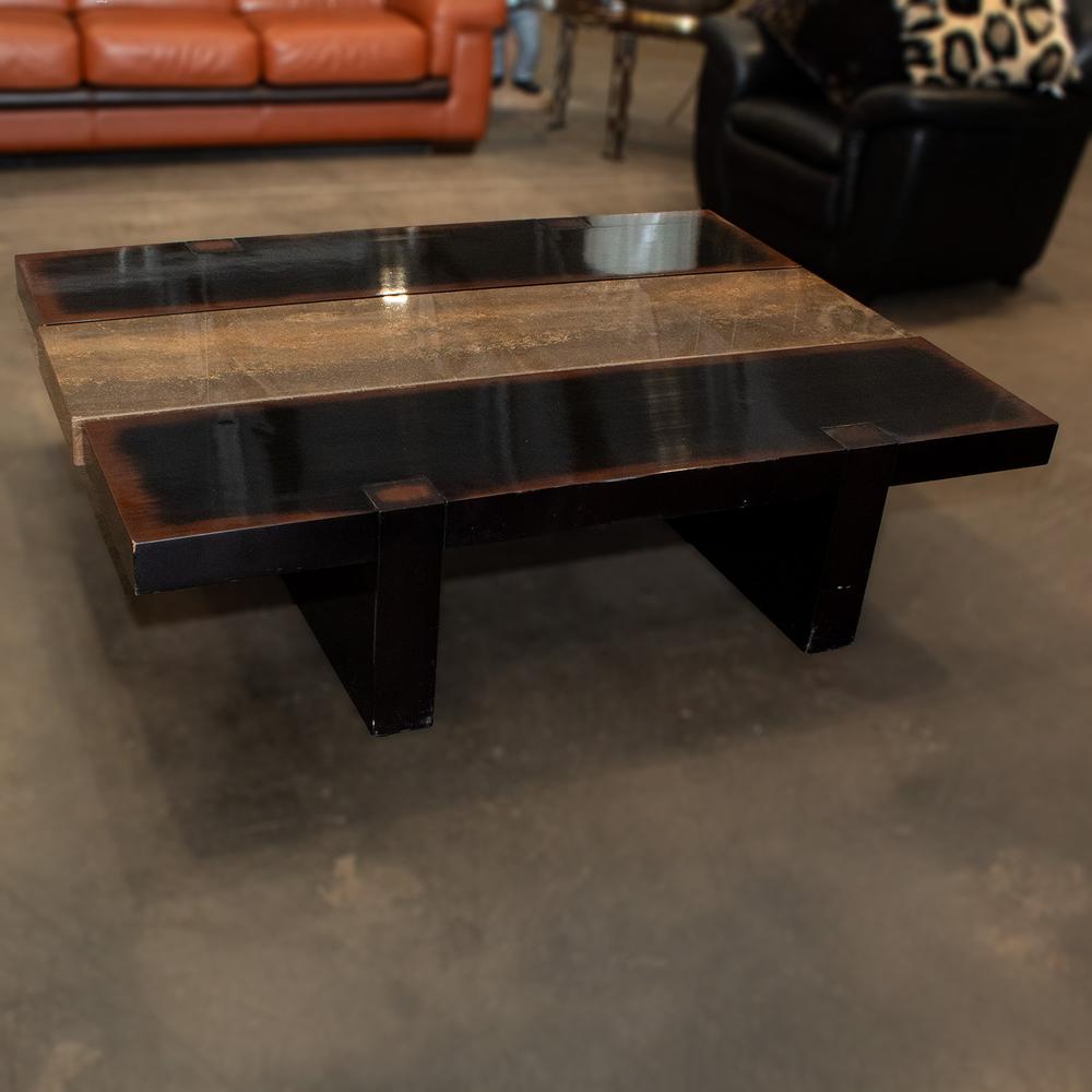 Ladows Italian Coffee Table With Stone Inlay