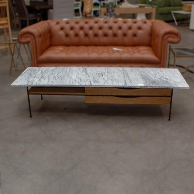CB2 Irwin Marble-Top Coffee Table 