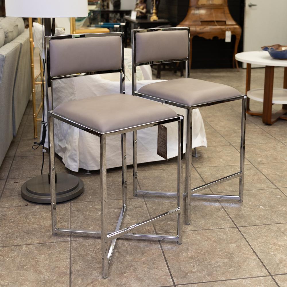 Pair Of Amalfi X Base Counter Stools