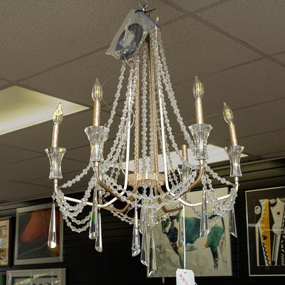 6 Light Varaluz Barcelona Crystal Chandelier