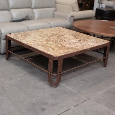 Indoor/Outdoor Stone Coffee Table 