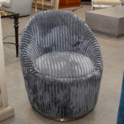 Uttermost Crue Grey Swivel Chair 