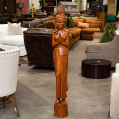 Thai Sawasdee Carved Sculpture 