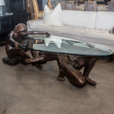 C. Conndray Bronze Sculptural Table 