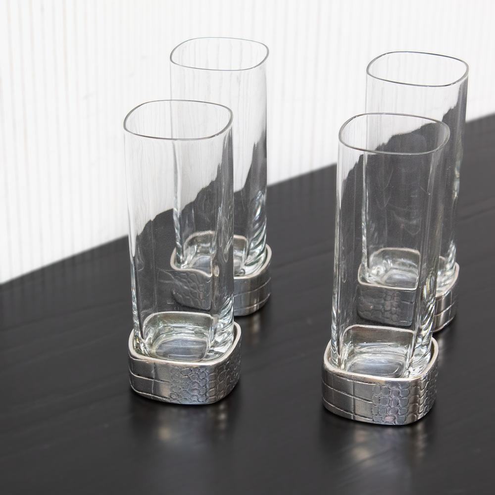 Neiman Marcus Set Of 4 Cipolla Alligator Hight Balls