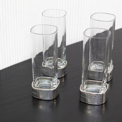 Neiman Marcus Set of 4 Cipolla Alligator Hight Balls 