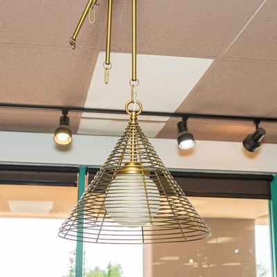 Curry & Company Single Nadir Brass Pendant Light