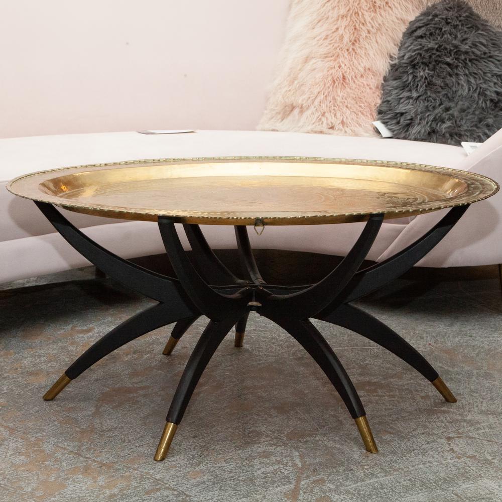Brass Tray Coffee Table