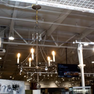 Ethan Allen 5-Light Metal Chandelier 