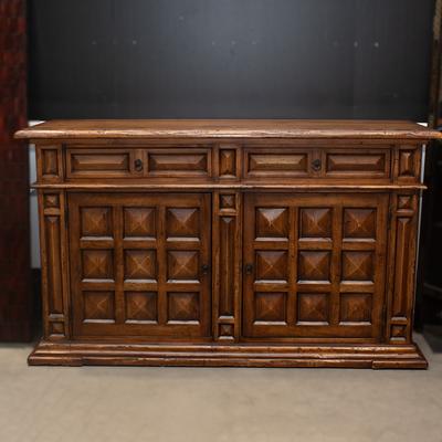Ladlows Spanish-Style Wood Sideboard 