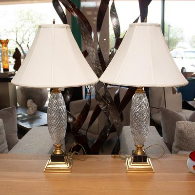 Pair of Waterford Crystal Lamps