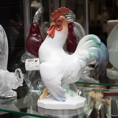 Herend Cocky Rooster Statue