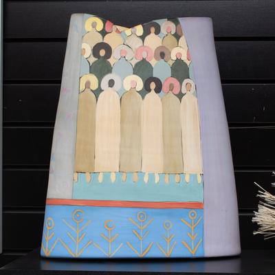 Nadeige Choplet Folk-Art Vase