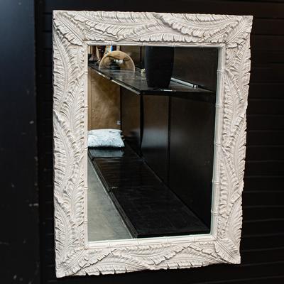 Plaster Leaf Mirror 