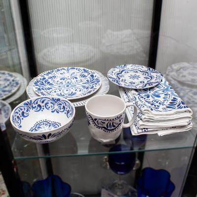Juliska Blue 5 Piece Iberian DinnerWare 