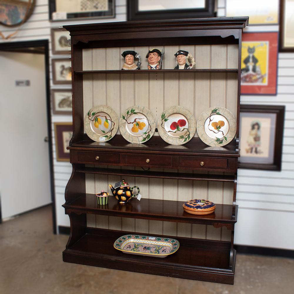 Hickory Chair Brown 2 Piece Display Hutch