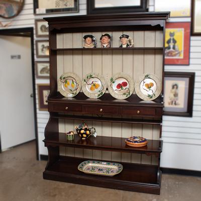 Hickory Chair Brown 2 Piece Display Hutch 