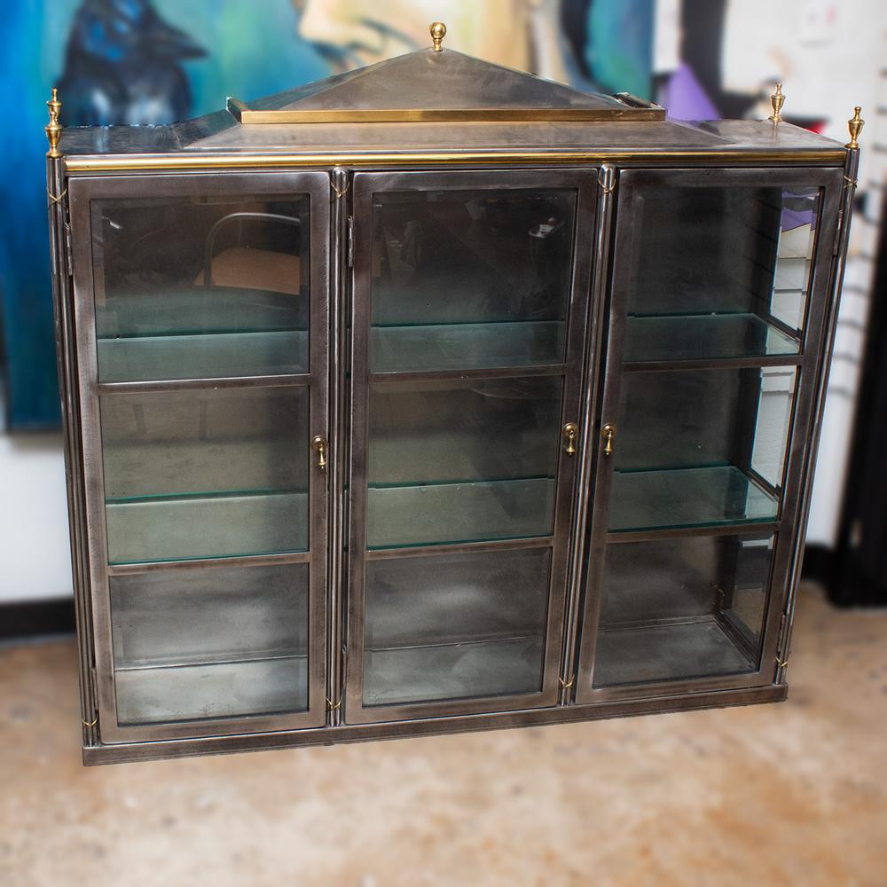 Metal And Glass Hutch