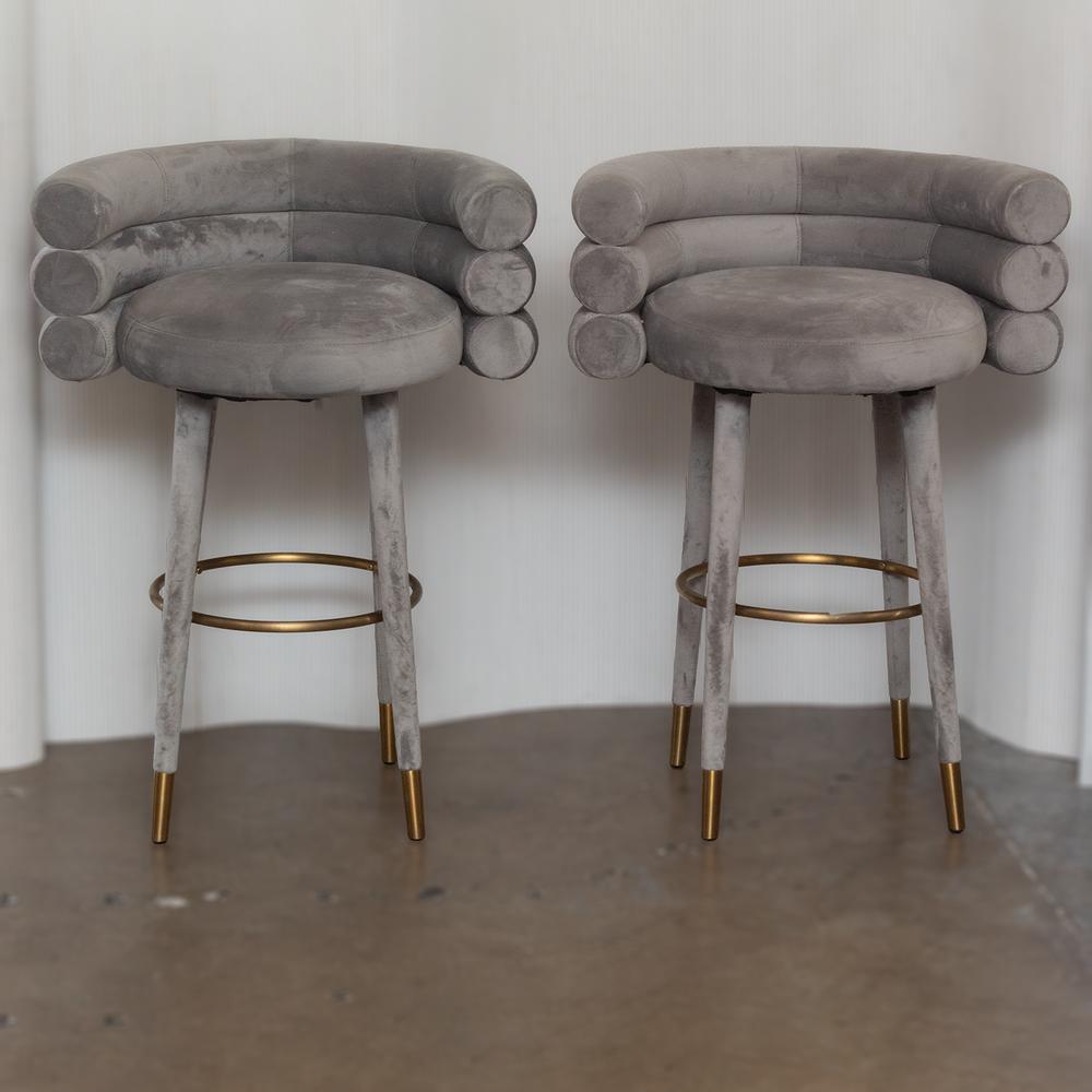 Tov Betty Pair Grey Stools
