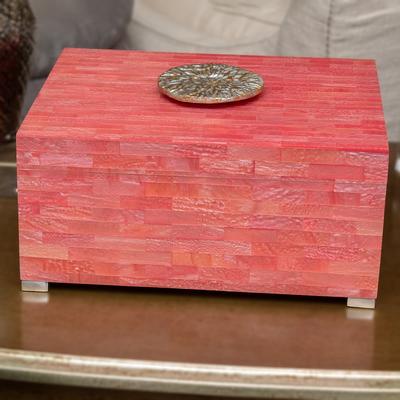 John Richard Pink Palm Beach Coral Box 