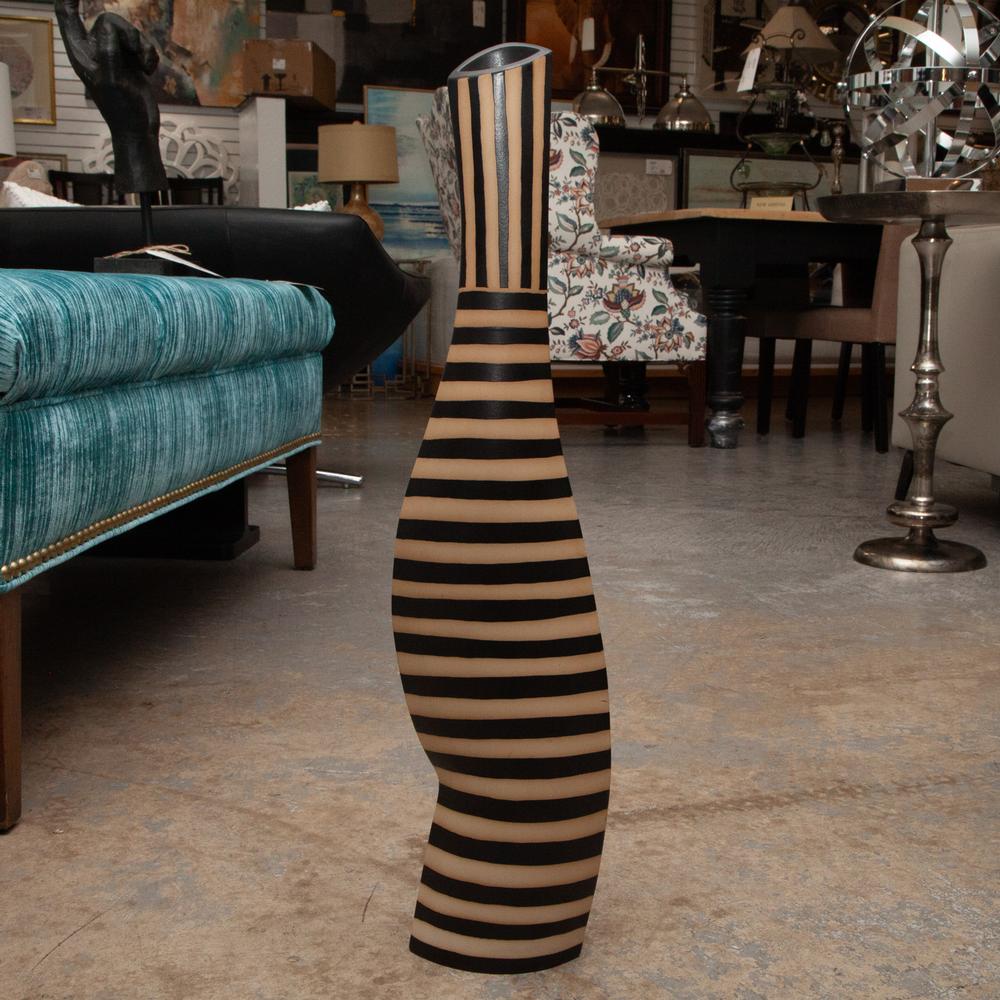 Striped German Stoneware Vase