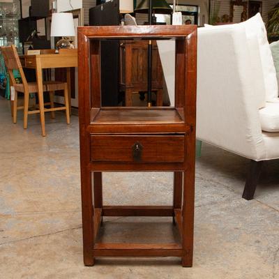Two Tier Side Table With Drawer