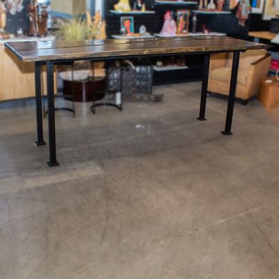 Custom Bar-Height Live edge Dining Table 