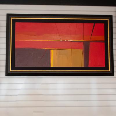 Red Oil Abstract 