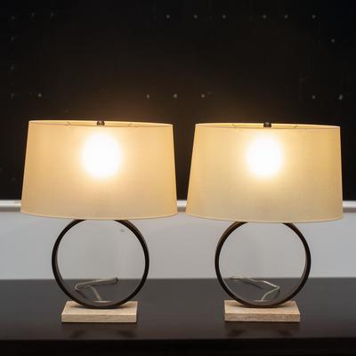 Robert Gabbey Logan Pair  Table Lamps 