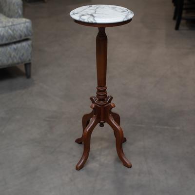 Victorian Marble Top Plant Stand 