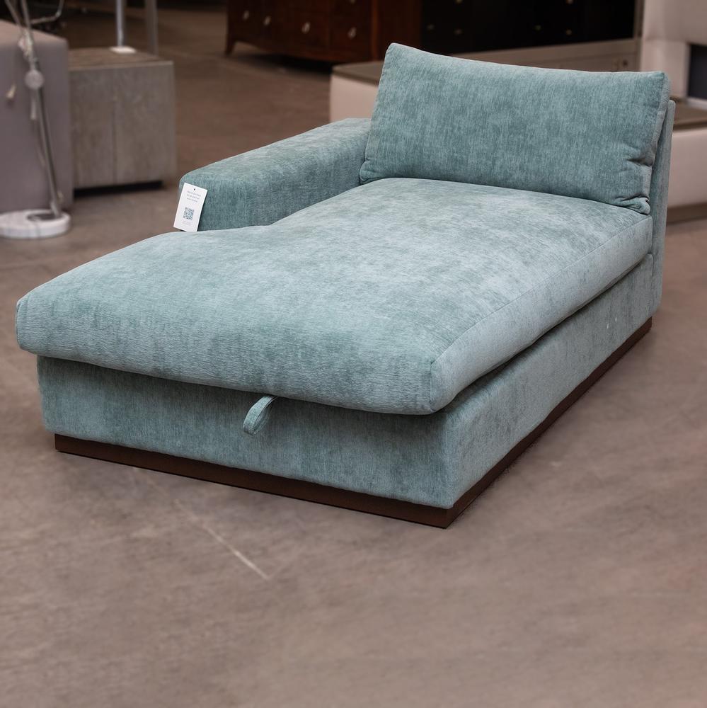 Joybird Fabric Chaise Lounge With Storage