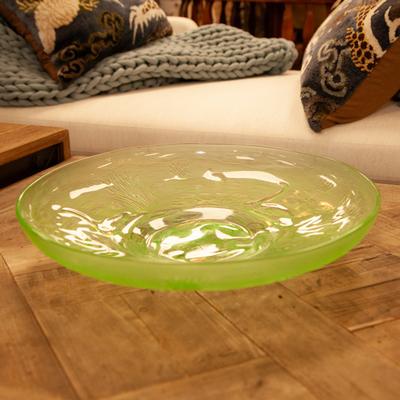 Uranium Lily Of The Valley Swan Bowl