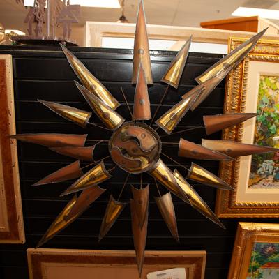 Copper Metal Starburst Art