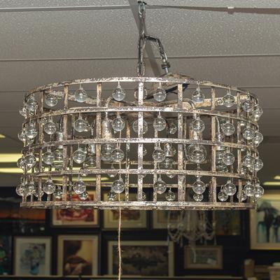 La Cage Clear Bead Chandelier