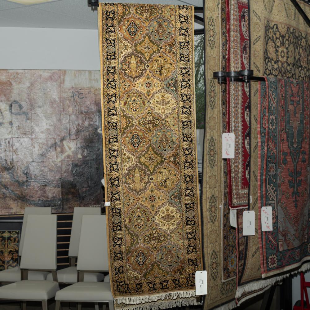 16.3 X 3 Ft Pakpersian Hand Tied Runner Rug