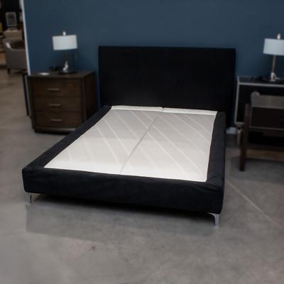 Ligne Roset Black Queen Platform Bed 