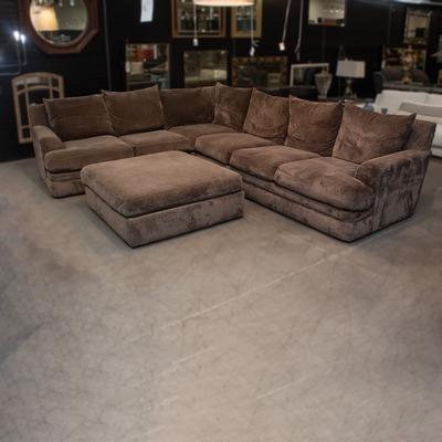 Potato Barn 3 Piece Sectional + Ottoman 