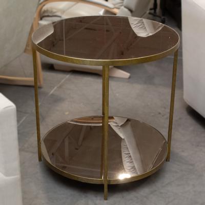 2-Tier Mirrored Occasional Table 