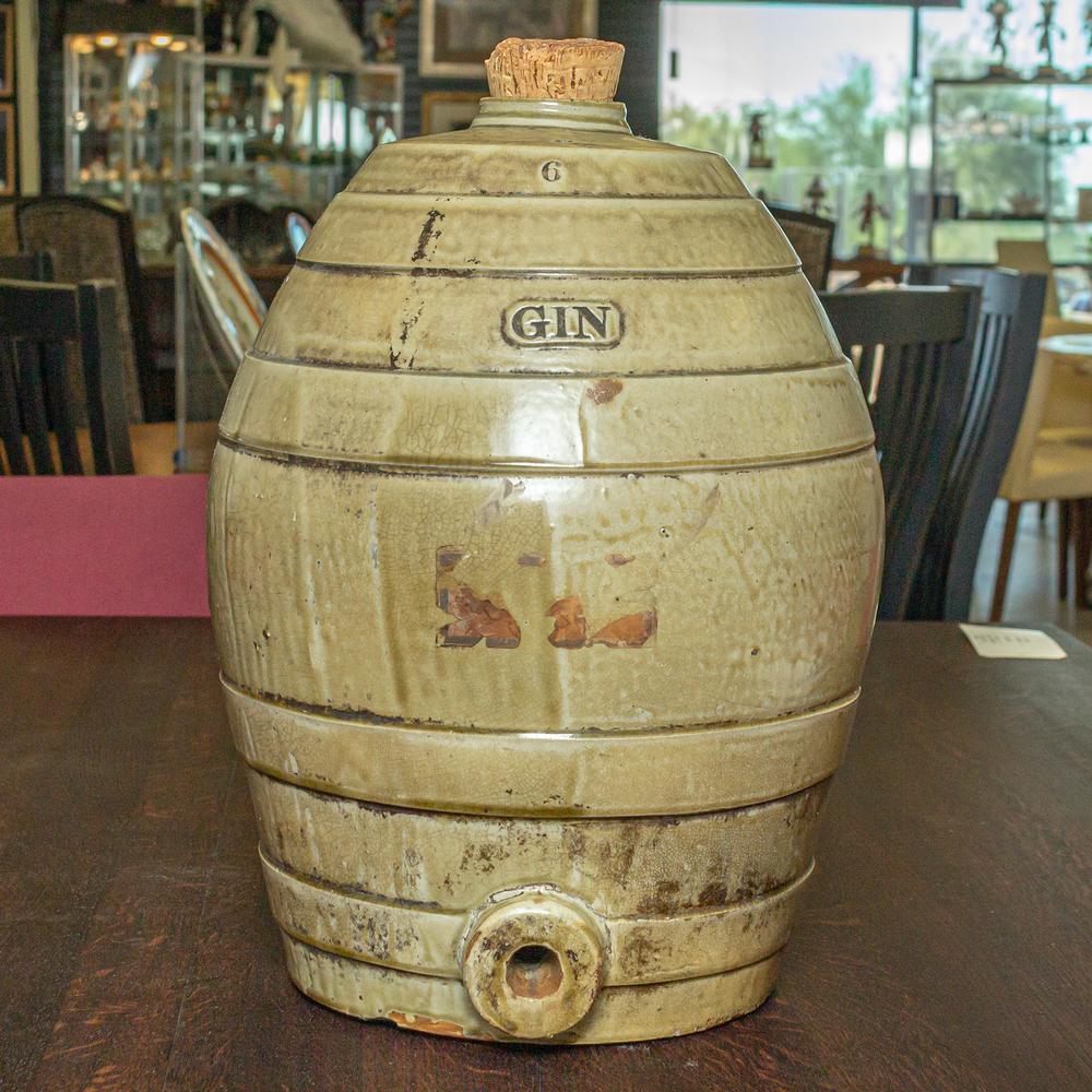 19th Century Stoneware Gin Keg