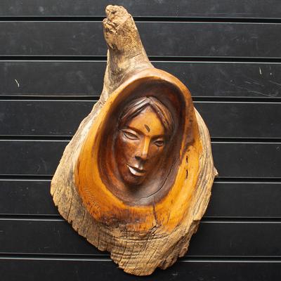 20x12 Whitaker Wood Face Tree Branch Carving
