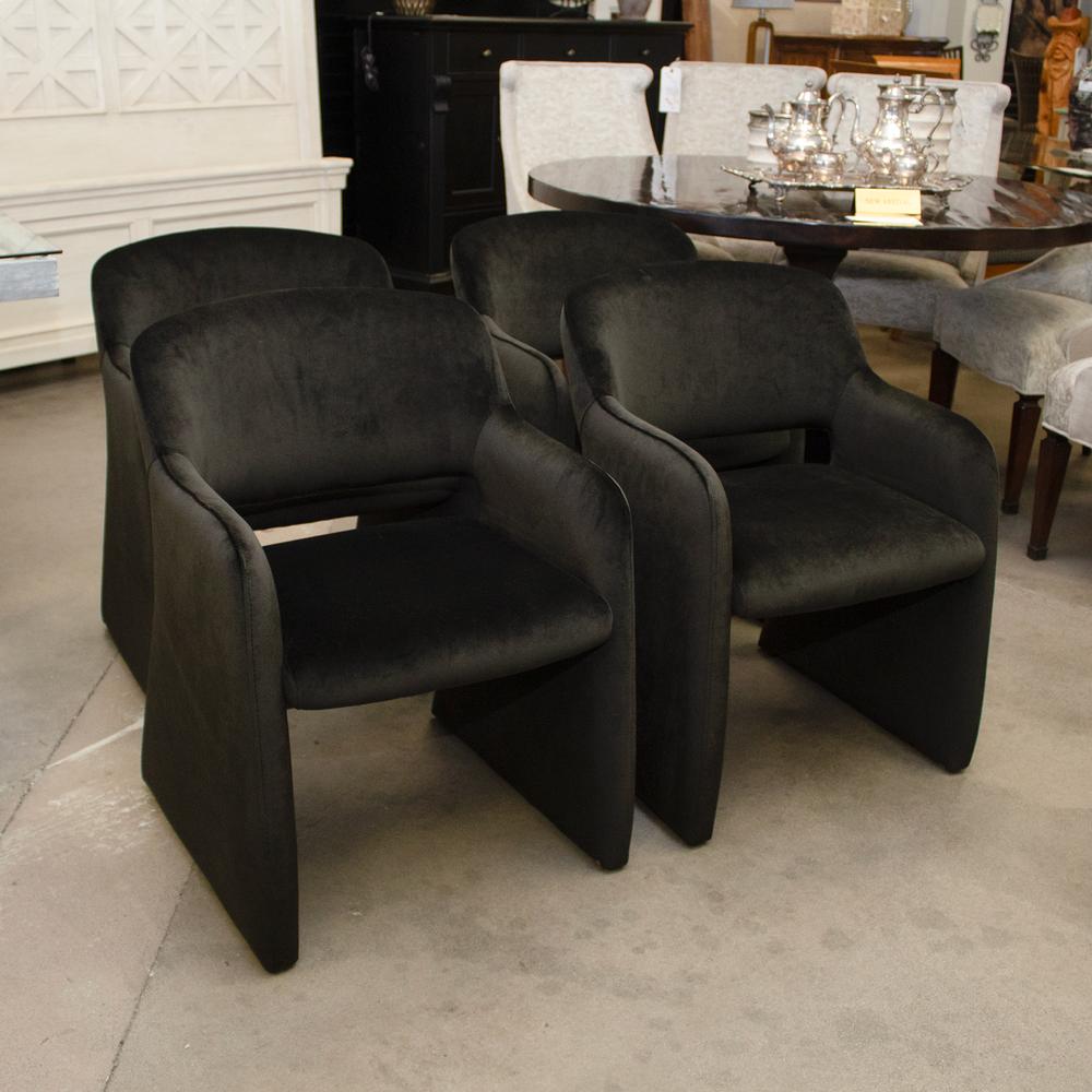 Set Of 4 Z.Gallerie Elara Dining Chairs