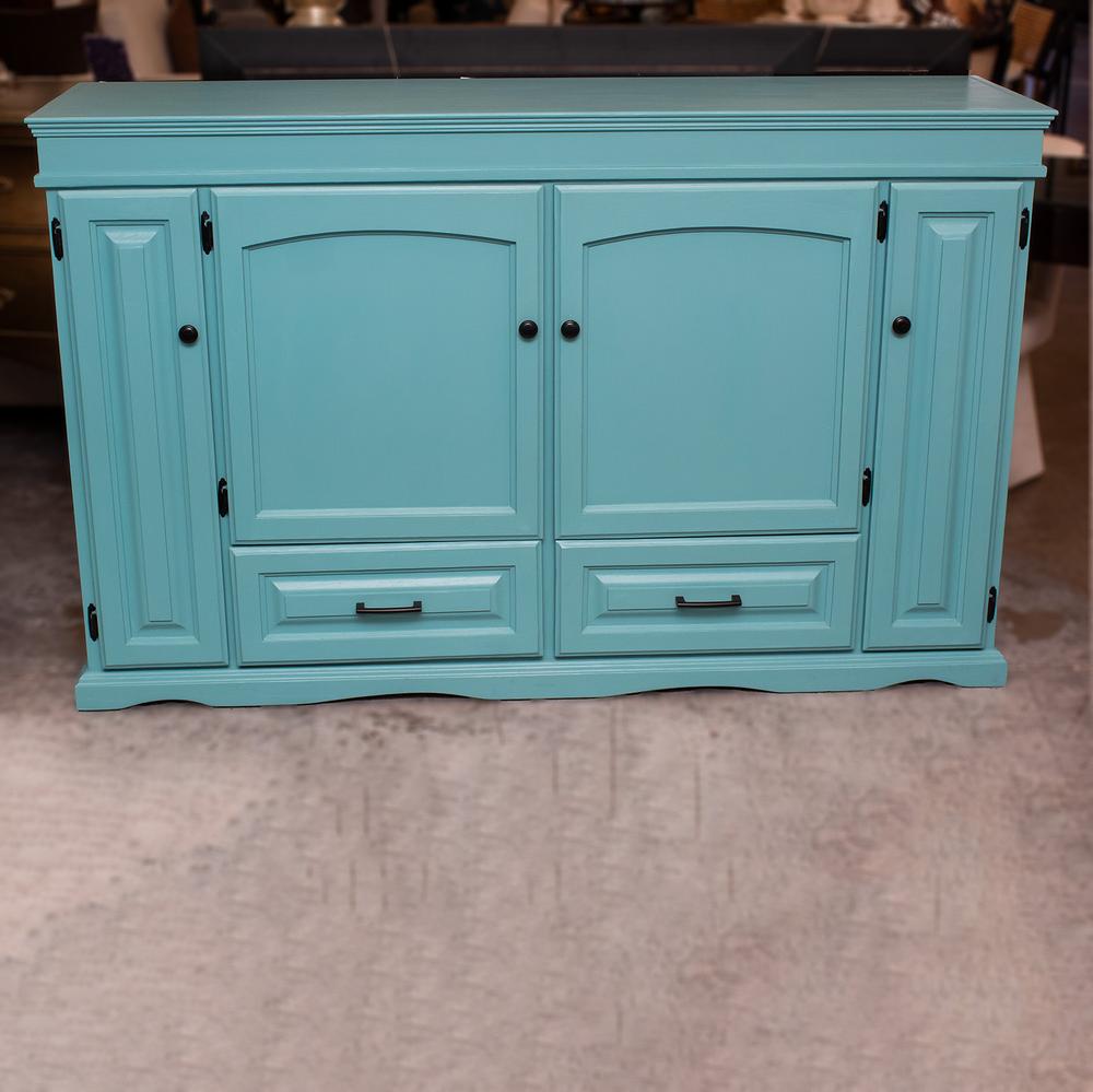 Refurb Painted Teal Breakfront