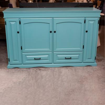 Refurb Painted Teal Breakfront 