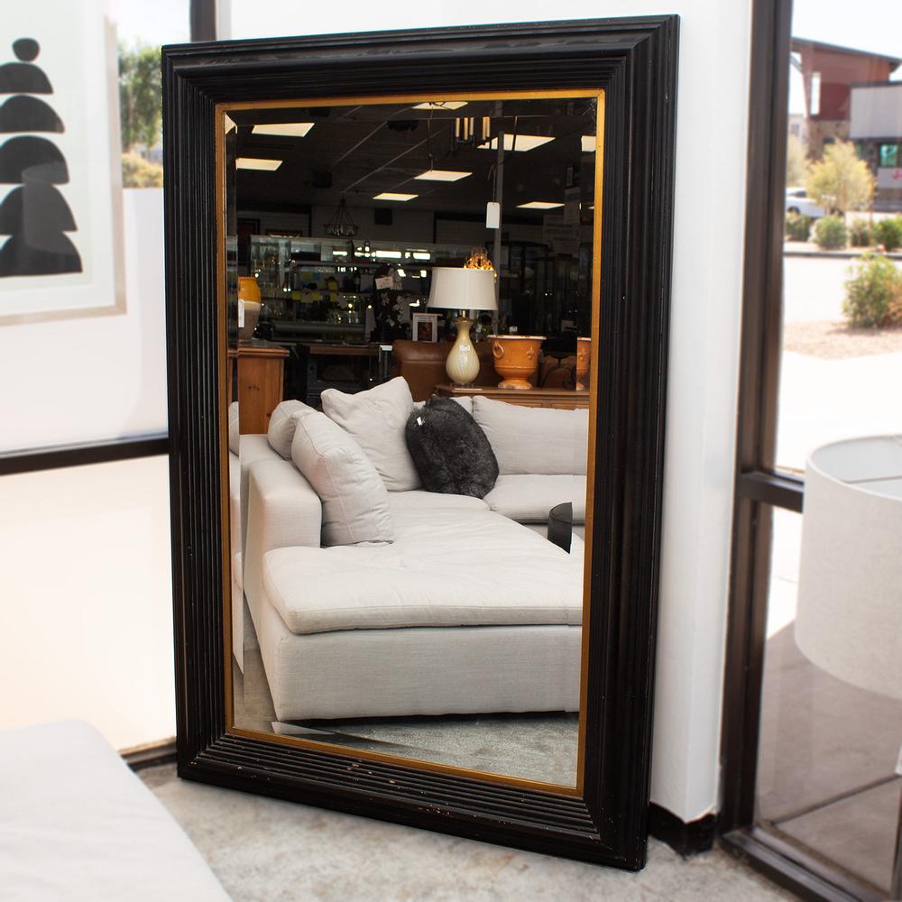 Black And Gold Framed Mirror