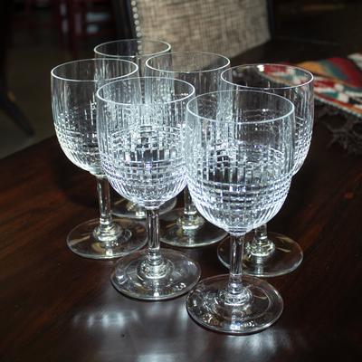 Baccarat 6 Piece Nancy Cut Water Glasses