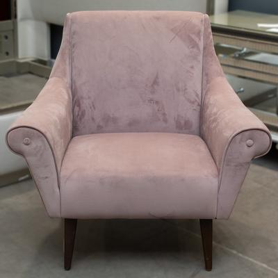 Cost Plus Blush Velvet Accent Chair 