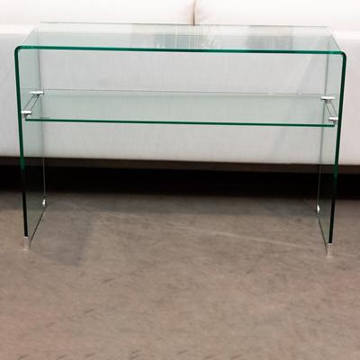 Glass Waterfall Console Table 