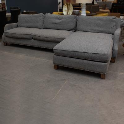 Ladlows Grey Precedent 2 Piece Loft Sofa with Chaise 